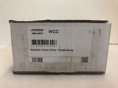 SECURITRON Assa Abloy WCC Wall Mounted Clear Weather Cover Single Gang