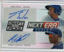 JORGE SOLER/RUSNEY CASTILLO DUAL RC AUTO #d/25 2014 Panini Prizm Draft Picks
