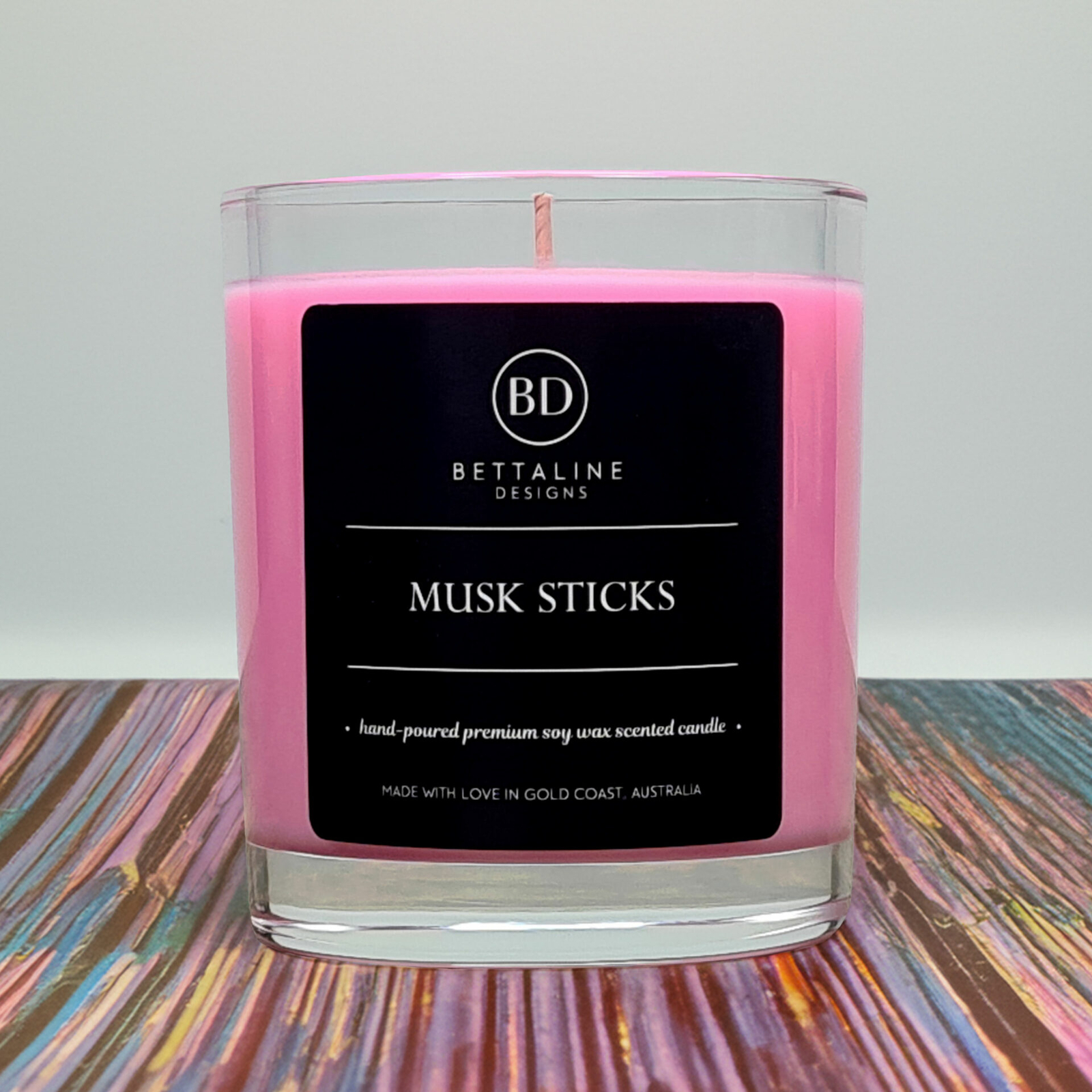 Musk Sticks  - 100% Soy Wax Scented Glass Candle