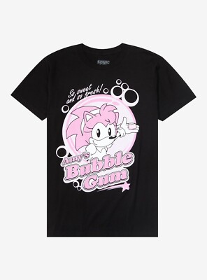 Sonic the Hedgehog Amy's Bubblegum WOMENS SHIRT SIZE XL NEW