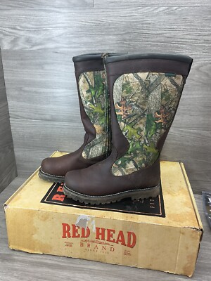 RED HEAD BAYOU III Waterproof Snake Boots Camo Size Men’s 12 W #3549114 ￼ 