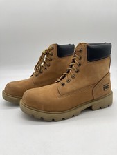 Timberland Pro Sawhorse 92628 Comp Safety Toe Work Boots Wheat Nubuck Men Sz 8 W