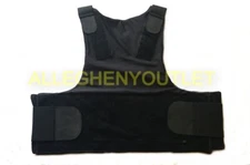 Law Enforcement Tactical Style Plate Carrier Vest Black Sizes-Medium Large EXC