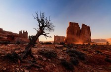 Landscape nature arches national park utah usa rocks Custom Gaming Mat Desk