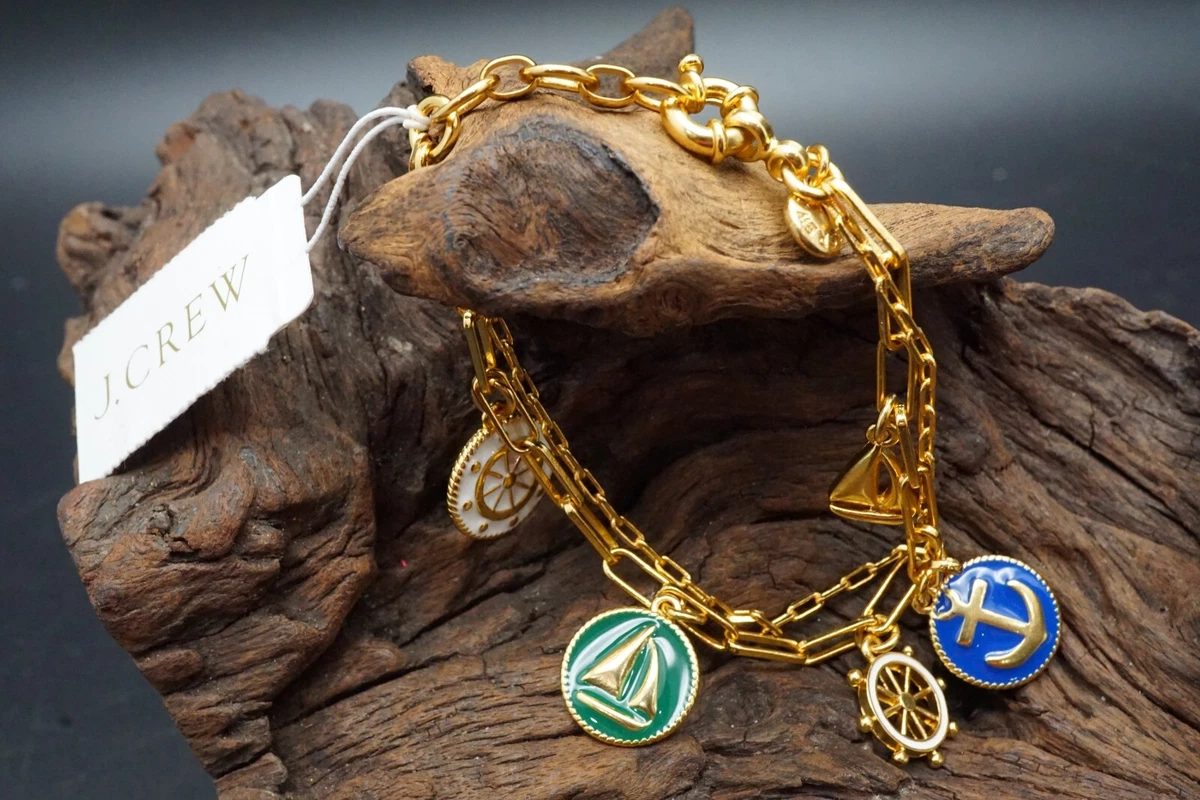 Nautical charm bracelet deals