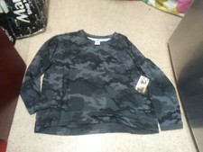 Nwt Avia WOMENS Soft Tee Long Sleeve Grey Camo M L XXL