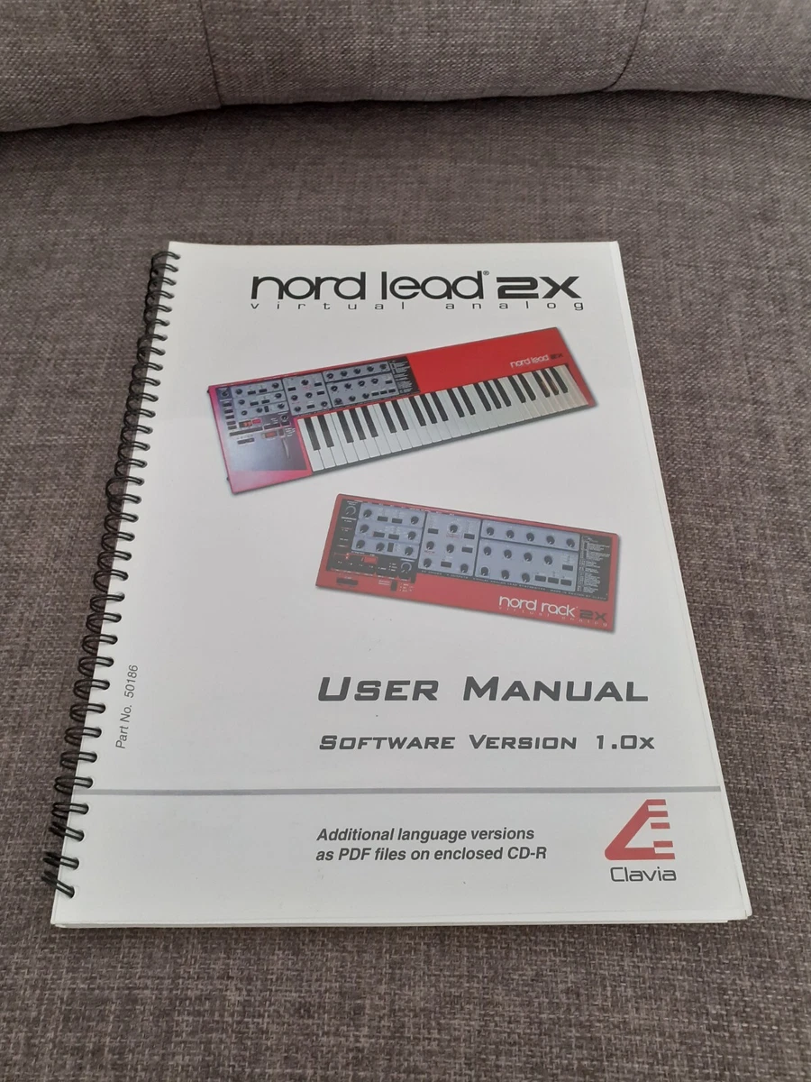 Clavia Nord Lead 2X / Nord Rack 2X Owners User Manual | eBay