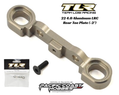 Team Losi Racing 22 4.0 Aluminum LRC Rear Toe Plate (-2°) TLR334042