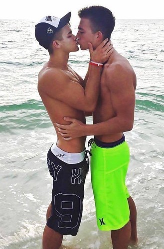 Latino Guys Kissing
