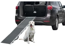 Dog Pet Ramp 72" x 15"  240lb Capacity Folding  Non-Slip Aluminum with Handle