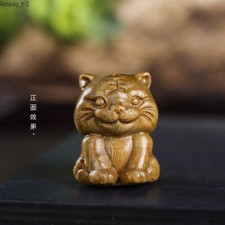 Decoration Cute Wood Carving Zodiac Tiger Pendant Accessories Mobile Pendant