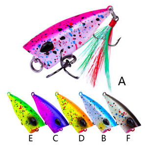 4.3cm/4g mini popper lure trout lures ultralight fishing lure topwater A PP