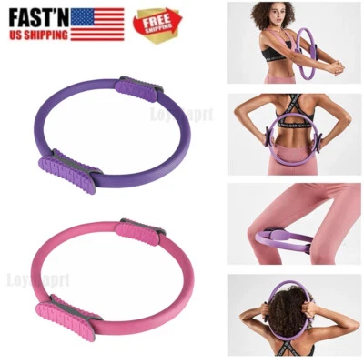 Dual Grip Pilates Ring Magic Circle Body Sport Fitness Weight Exercise Yoga Kit