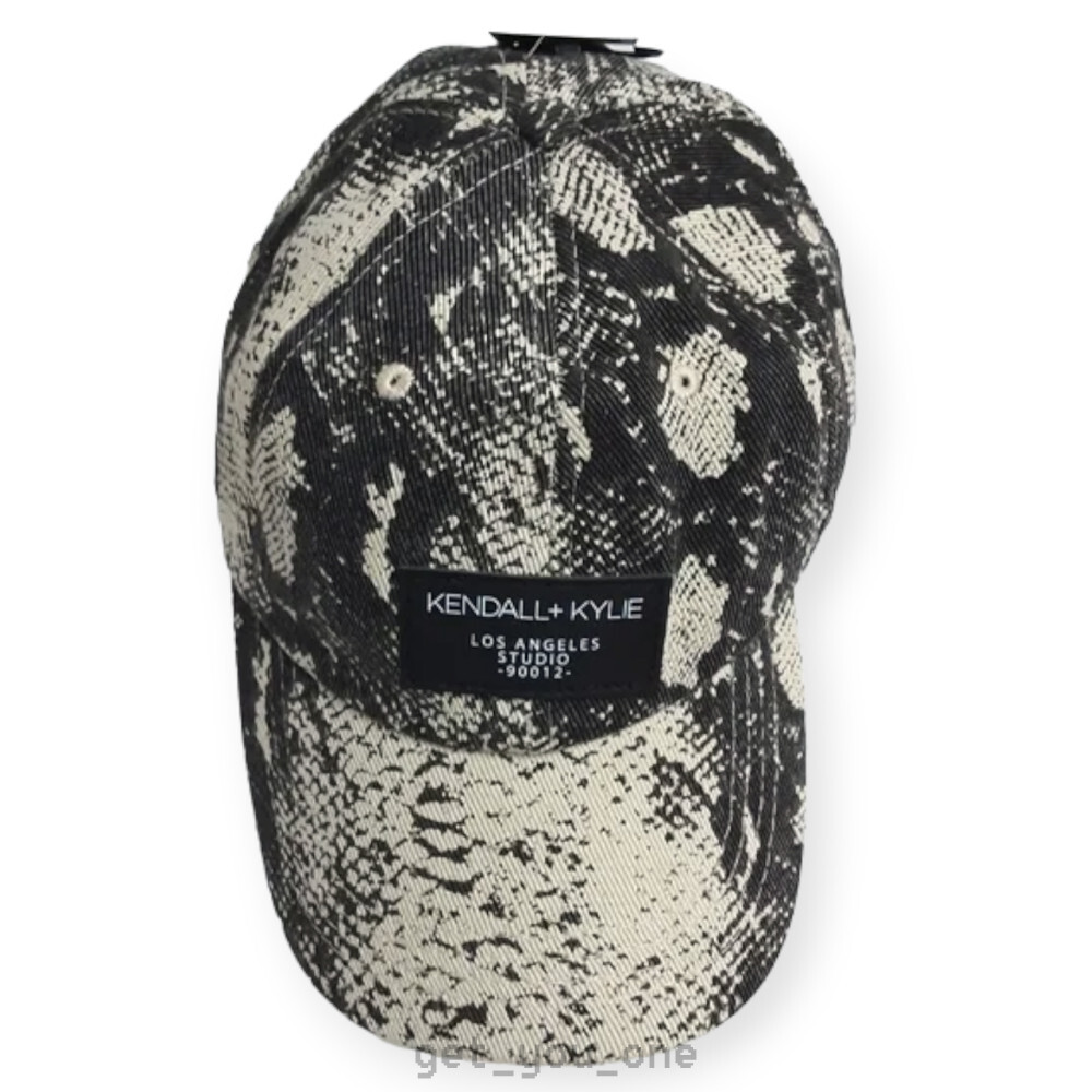 NWT Kendall + Kylie Python Snake Pattern Strapback Baseball Cap