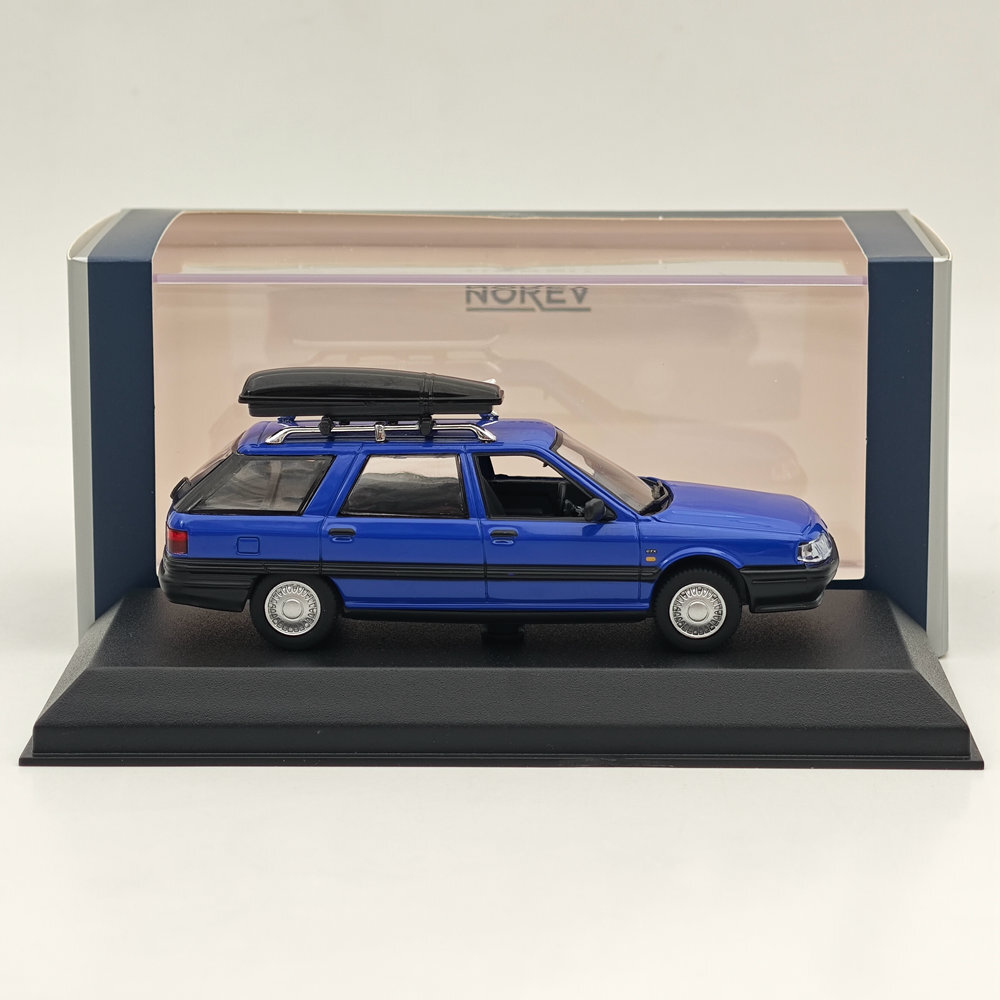 1/43 Norev Renault 21 Nevada 1989 Diecast Model Car Blue with Accessories