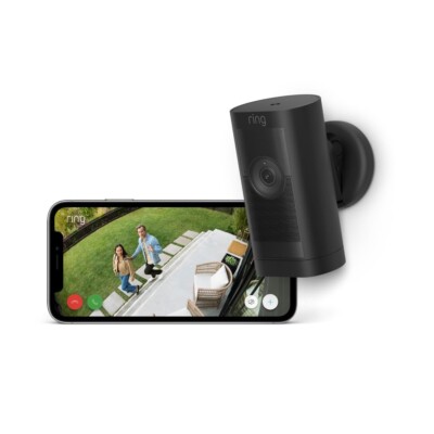 Ring Stick Up Cam Pro | Akku | Outdoor Wireless Überwachungskamera 1080p | Schwarz