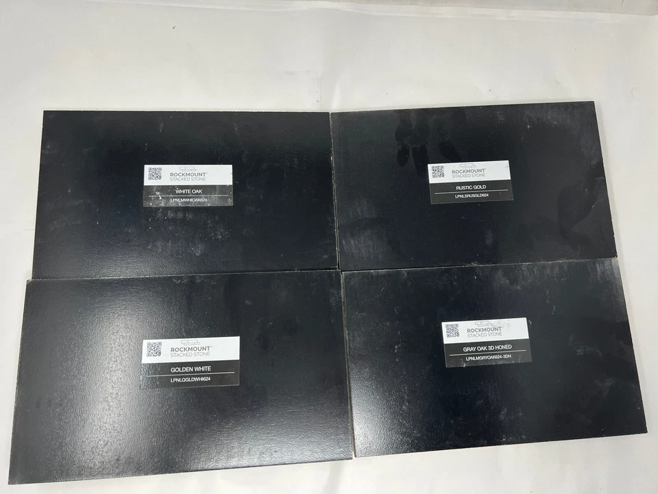 (13 Muestras) JUEGO DE MUESTRAS COLECCIÓN PIEDRA APILADA MONTAJE EN ROCA 10" X 5" ¡VER COLORES!! Foto 3 de 4