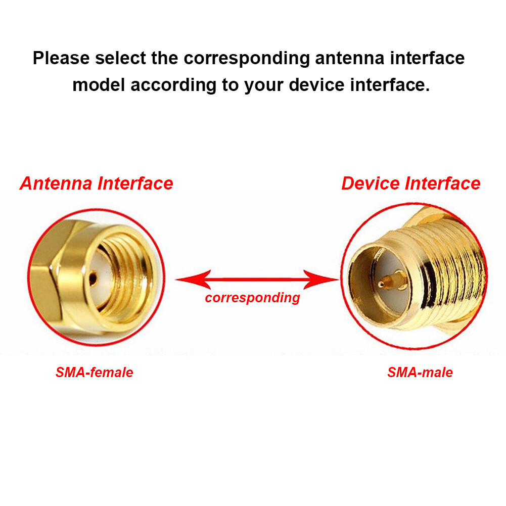3Pcs 5CM 3DBi 2.4/5GHZ Frequency WIFI Antenna Internal Thread L SMA Female Part