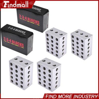 2 Matched Pair Ultra Precision 2-3-4 234 Blocks 23 Holes .0002'' Machinist