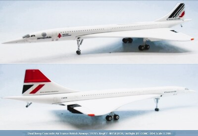 Inflight JFI-CONC-004 Air France British Airways Concorde Diecast