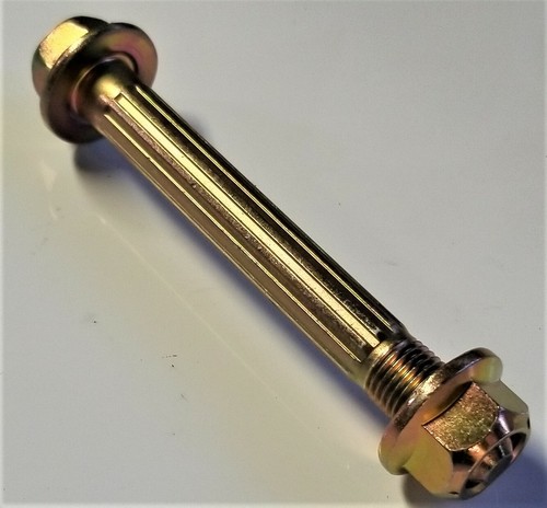 Perno de brida hexagonal M12-1,25 x 95 mm hilo fino chapado en zinc amarillo, cantidad de 2 - Imagen 4 de 4