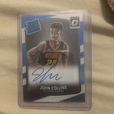 2017-18 Donruss Optic Rated Purple Prizm Signatures John Collins Rookie Auto RC