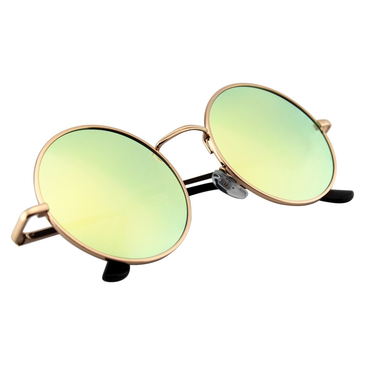 Round Sunglasses Vintage Mirror Lens New Men Women Fashion  display picture 2