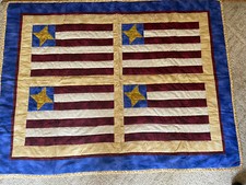 Americana Flag quilt /handmade/54 x 41 /patriotic