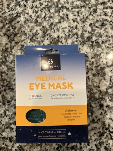 OPTIX 55 Medical Eye Mask EyeHoles Freeze or Heat One Size NEW
