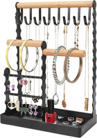 Schmuck Organizer SchmuckstäNder Mit Holz Ring Tablett – Halskettenhalter, Ohrri