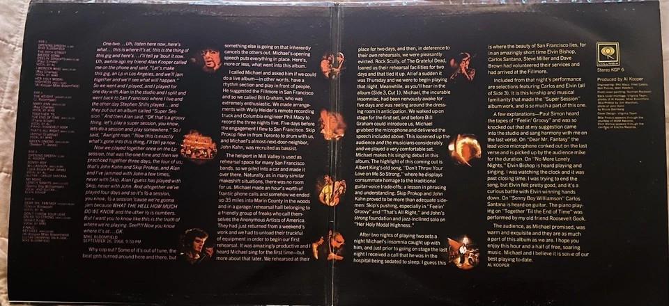 Mike Bloomfield And Al Kooper Lp KGP6 1969 Gatfld RED360 2eye 1A1B1D1G 1ST PRESS Foto 4 de 4