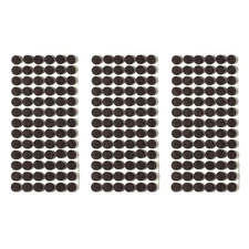 Felt Pads for Cabinet Doors - 234 Pcs Self-Adhesive Round Brown Bumpers