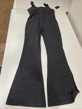 Fabletics HeatherFlex Kick Flare Jumpsuit Black XL