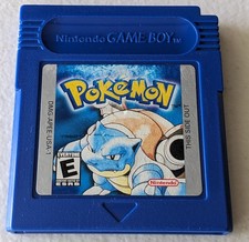 Pok mon Blue Version Nintendo Game Boy Cartridge ONLY Tested Authentic Saves