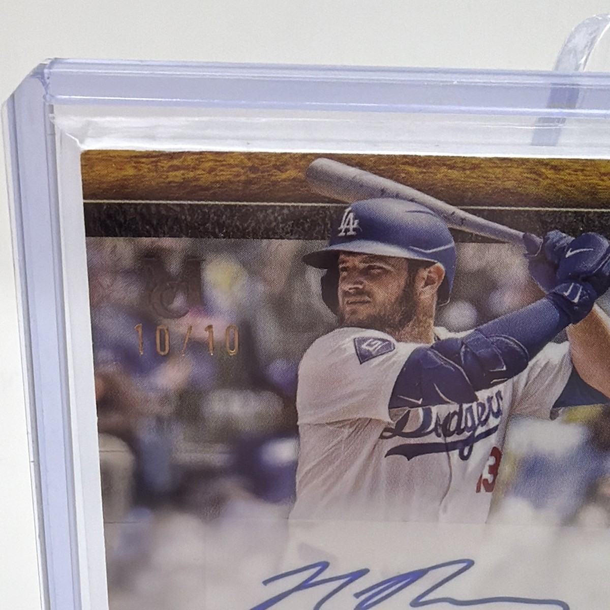 Max Muncy 2025 Signature Swatches Dual Relic Autograph Card 10/10 