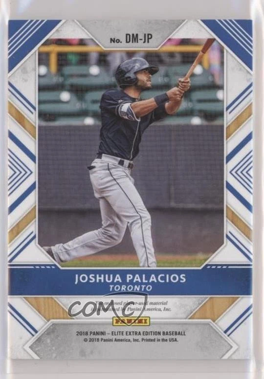 2018 Panini Elite Extra Edition Dual Materials Red /49 Joshua Palacios #DM-JP - Image 2 of 2