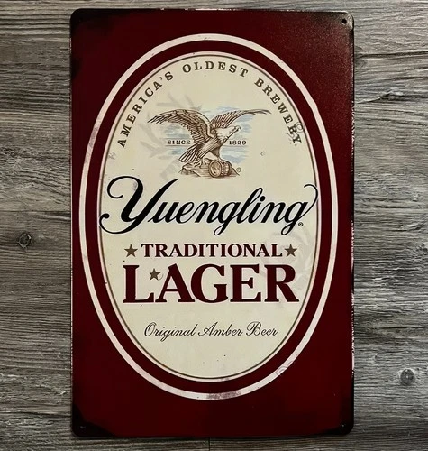 Yuengling Traditional Lager Beer 8 x 12 Vintage Novelty Metal Sign New!