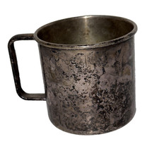 Antique Rogers EPNS Baby Cup Victorian Child’s Silverplate Mug c.1900