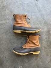 Vintage L.L. Bean Bean Boots Hightop Leather Waterproof Boot Sz 10M