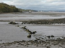 Photo A1 Drum Sands from Cramond With a small stone 'interruption&# c2011