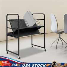 Laptop Cart 16 Device Mobile Open Charging Station, Up to 14 in Tablets Size