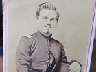possible Illinois Civil War officer with id at Memphis Tennessee cdv photograph