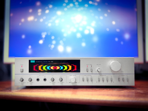 SANSUI RA-990 SILVER 🌈RaRe🌈 Vintage Stereo Reverberation Amplifier Deck