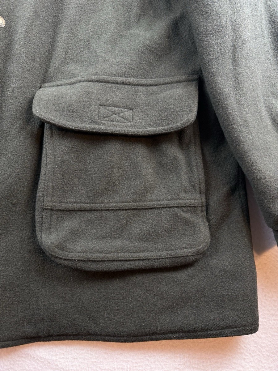 Vintage Woolrich Jacket Mens XL Loden Heather Barn Wool Coat