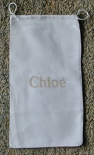 CHLOE Drawstring Logo Dust Bag - 6 3/4" X 12 1/2"