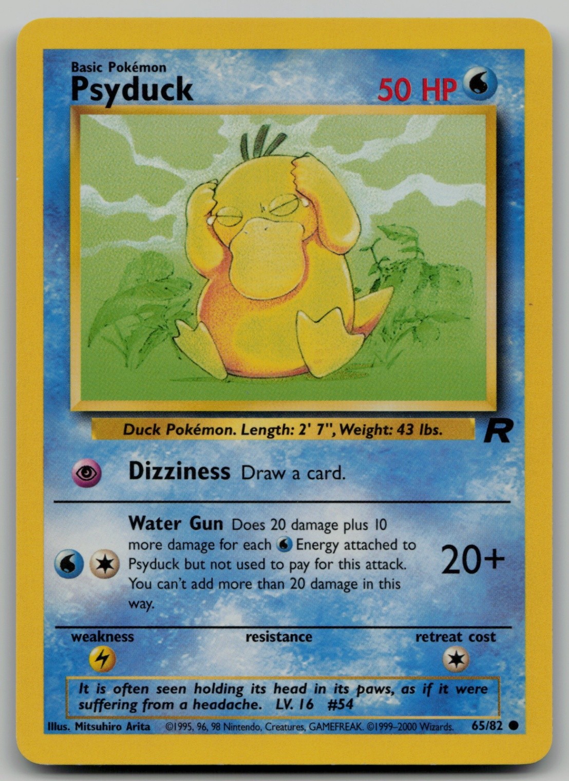 Psyduck Common Team Rocket 65/82 NM