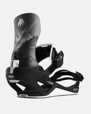 Jones Mercury FASE Men's Snowboard Bindings, MTN Black/Silver, Large MY27
