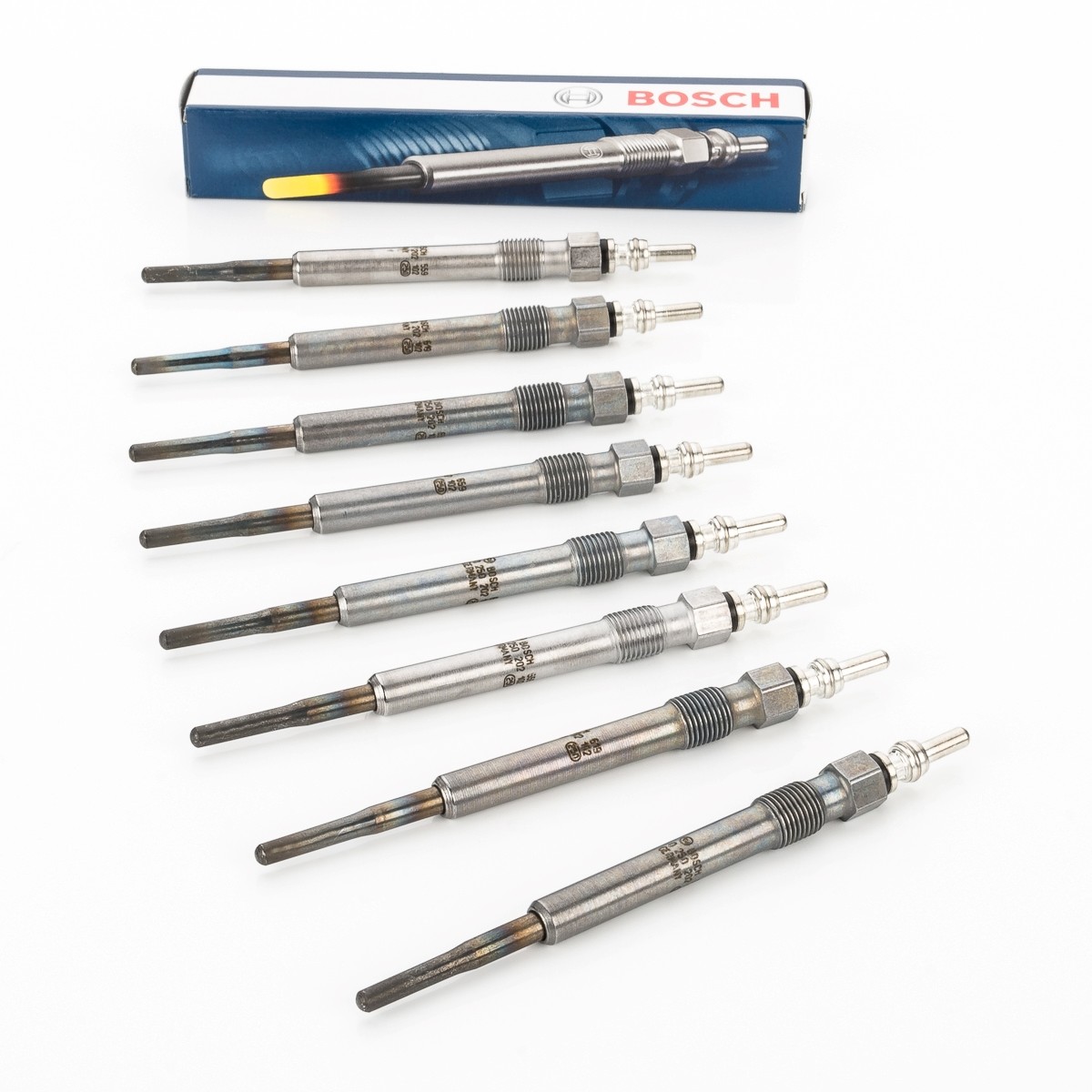 8x Glow Plug Original BOSCH 0250202102 for AUDI A8 4D 3.3TDI 4E 4.0TDI