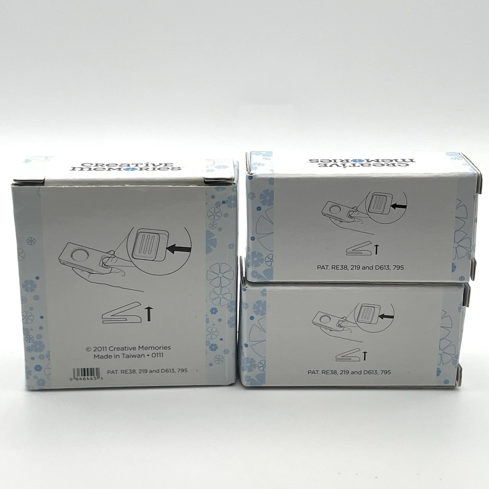 Creative Memories Lovable Snowflake Snowman Mini Pocket Punches Lot of 4 Paper - Image 3 of 4