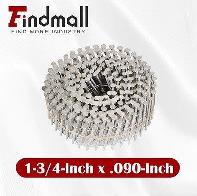 Findmall 3600 Count 1-3/4-Inch x .090-inch Ring Shank 304 Stainless Steel Nails